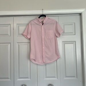 J. Crew Light Pink Striped Casual Shirt